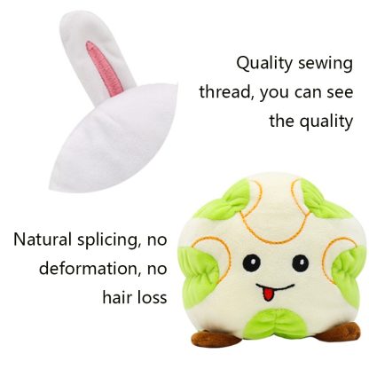 Reversible Flip Plush Toy Soft Cute Animal Flip Doll, Color: Gray White Rabbit - Image 3