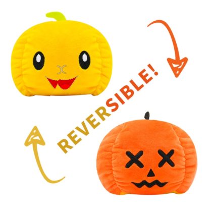 Reversible Flip Plush Toy Soft Cute Animal Flip Doll, Color: Orange Pumpkin - Image 2