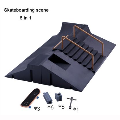 Finger Skateboarding Professional Field Prop Set, Style: 6 in 1 - Image 2