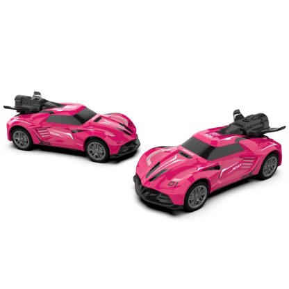 SL-354A 27 Frequency 1:24 Light Spray Remote Control Car Toy Model(Rose Red) - Image 2