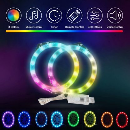 For PS5 RGB Lights Strips 8 Colors Multiple Decoration Led Lights with Remote Controller - Image 3