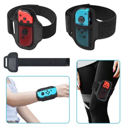 For Switch Joycon Ring Leg Strap  Adjustable Elastic Band