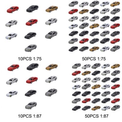 50PCS 1:75 Sand Table Model Small Car Sand Table Simulation Car - Image 2