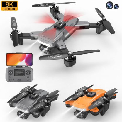 S7 Pro GPS Automatic Return + 360-degree Obstacle Avoidance 8K HD Aerial Quadcopter(Gray) - Image 2