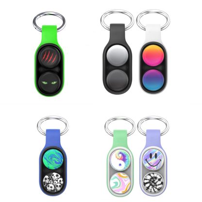 Decompression Toy Magnetic Buckle Toy Press Handheld Toy(White) - Image 2