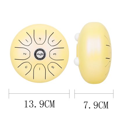 Shuffle SD-5 5.5 Inch Steel Tongue Carefree Empty Drum Percussion Instrument(Yellow) - Image 3