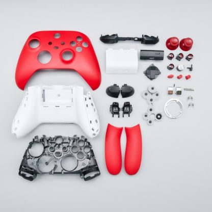 For Xbox Series S Full Set Of Handle Shell Game Controller Repair Accessories(Red)