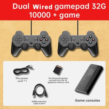 K9 Game Console Home TV Double Battle Simulator 32G Cable Built-in 100000 Games - Image 2