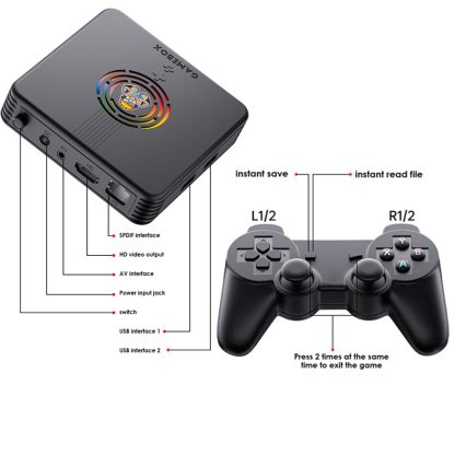 MANTE1 X9 Single System Simulator Dual Battle Video Game Set Top Box 4K HD Game Box 64G Built-in 9000 Games - Image 3