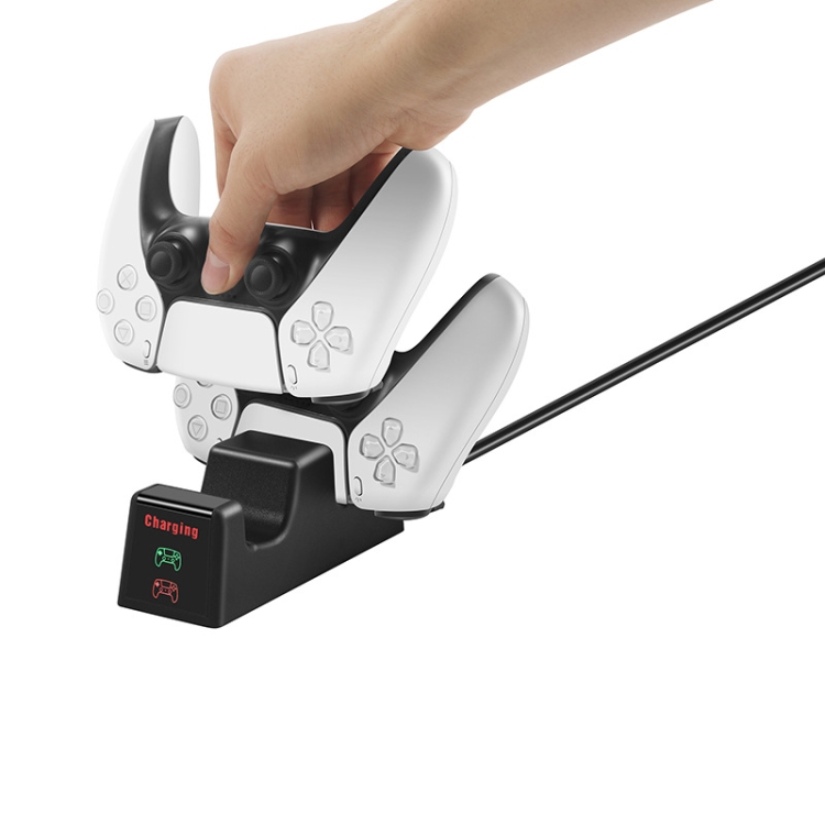 For PS5 SYP-1018 Gamepad Charging Bracket Dual Dock Charger with LED Indicator - Image 2