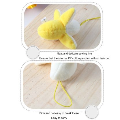 5pcs Peeled Banana Plush Fruit Toy Gift, Size: 5cm(Yellow) - Image 3