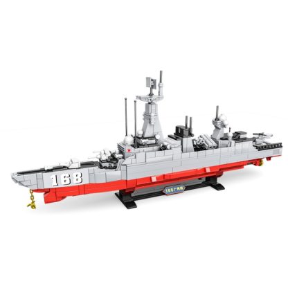 22012 CAYI Aircraft Carrier Model Building Blocks Small Particle Assembly Puzzle Toys