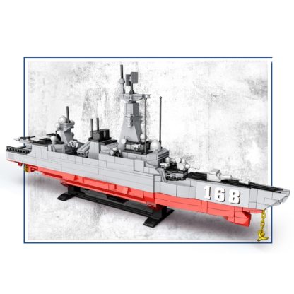 22012 CAYI Aircraft Carrier Model Building Blocks Small Particle Assembly Puzzle Toys - Image 2