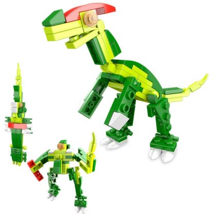 1601B Corythosaurus CAYI 3 In 1 Mecha Dinosaur Small Particles Puzzle Building Blocks Children Toys