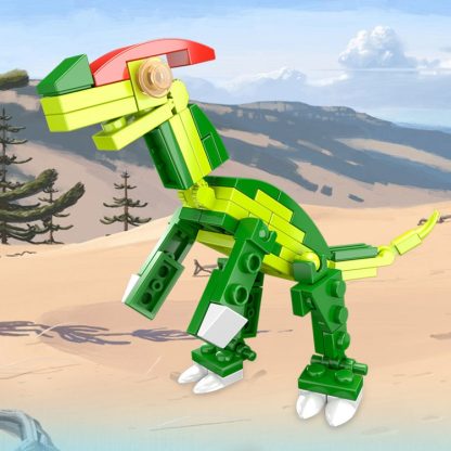 1601B Corythosaurus CAYI 3 In 1 Mecha Dinosaur Small Particles Puzzle Building Blocks Children Toys - Image 2