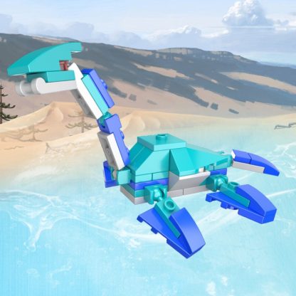 1601C Plesiosaur CAYI 3 In 1 Mecha Dinosaur Small Particles Puzzle Building Blocks Children Toys - Image 2