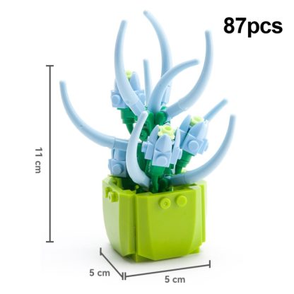 2600C CAYI Potted Plant Building Blocks Office Decoration Small Particles Assembly Puzzle Toys - Image 2