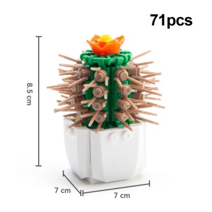 2600F CAYI Potted Plant Building Blocks Office Decoration Small Particles Assembly Puzzle Toys - Image 2