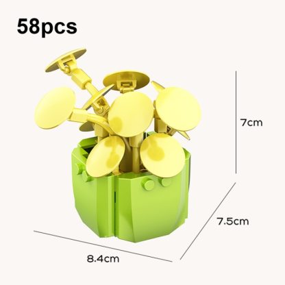 13005 CAYI Succulent Potted Plant Small Particle Puzzle Building Block Toy - Image 2