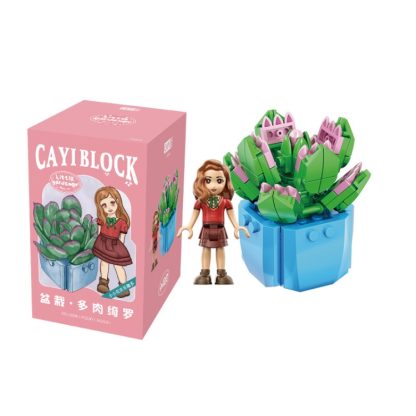 13006 CAYI Succulent Potted Plant Small Particle Puzzle Building Block Toy