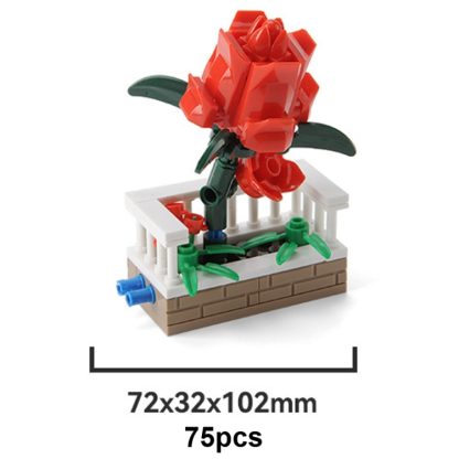 13104 CAYI Flower Garden Bouquet Small Particle Puzzle Building Block Toy - Image 2