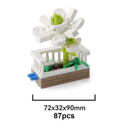 13106 CAYI Flower Garden Bouquet Small Particle Puzzle Building Block Toy - Image 2