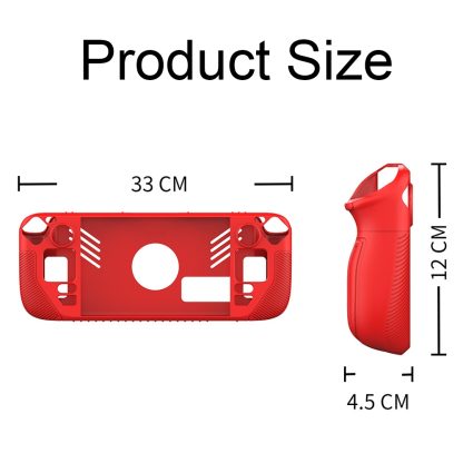 For Steam Deck V3 Non-slip Silicone Protective Case for Pocket Consoles(Red) - Image 3