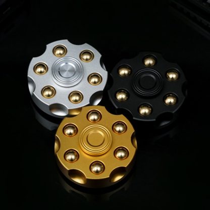 EDC Removable Fingertip Spinner Revolver Clip Pure Brass Stress Relief Toys(Black) - Image 2