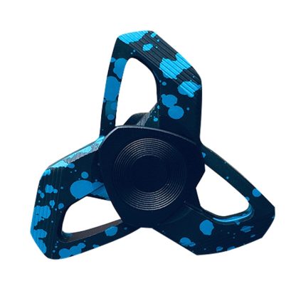 CKFSL Fingertip Gyroscopy EDC Hand Spinner Metal Stress Relief Toys(Blue Spots)