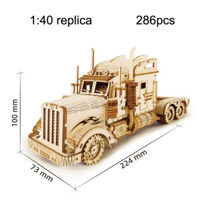 MC502 Long Truck 3D Three -Dimensional Puzzle Board Children Wood Puzzles Model - Image 2