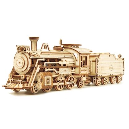 MC501 Steam Train 3D Three -Dimensional Puzzle Board Children Wood Puzzles Model