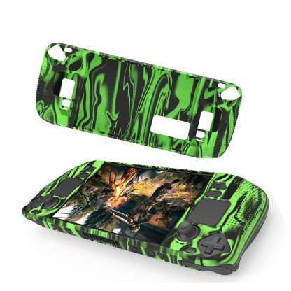 For Steam Deck Game Console Non-slip Silicone Case(Camouflage Green) - Image 2