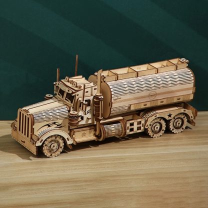 Fuel Tanker Money Storage Jar 3D Wooden Puzzle Children Educational Toys DIY Handmade Ornaments  Large