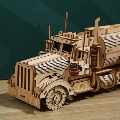 Fuel Tanker Money Storage Jar 3D Wooden Puzzle Children Educational Toys DIY Handmade Ornaments  Large - Image 3