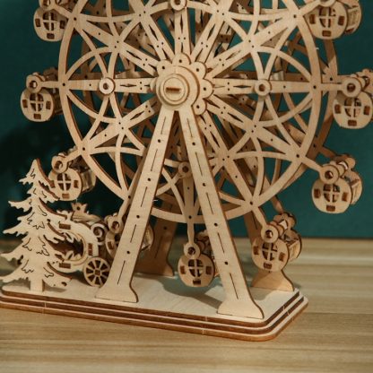 LG816 Ferris Wheel 3D Wooden Puzzle Children Educational Toys DIY Handmade Ornaments - Image 3