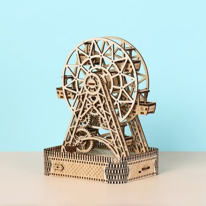 Ferris Wheel 3D Wooden Puzzle Toy DIY Handmade Ornaments - Image 2