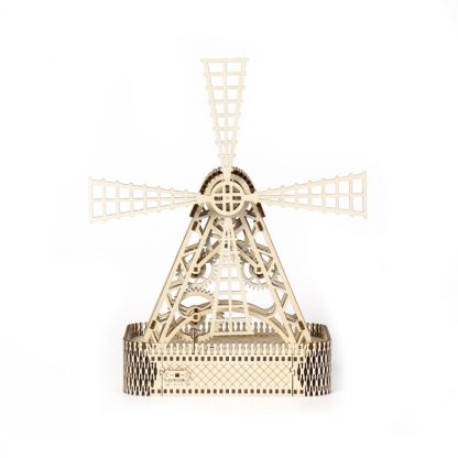 Windmill 3D Wooden Puzzle Toys DIY Handmade Ornaments