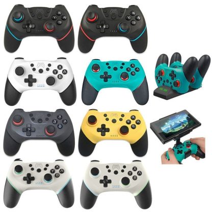 For Switch/ Switch OLED/Switch Lite Bluetooth Handle 6-axis Wireless Gamepad(Black White) - Image 2