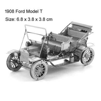 1908 T-shaped Cars 3D Three-dimensional Metal Car Assembly Model DIY Puzzles Toy - Image 2