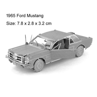 1965 Mustang 3D Three-dimensional Metal Car Assembly Model DIY Puzzles Toy - Image 2