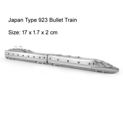 Bullet Train 3D Three-dimensional Metal Car Assembly Model DIY Puzzles Toy - Image 2