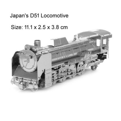 D51 Train Head 3D Three-dimensional Metal Car Assembly Model DIY Puzzles Toy - Image 2