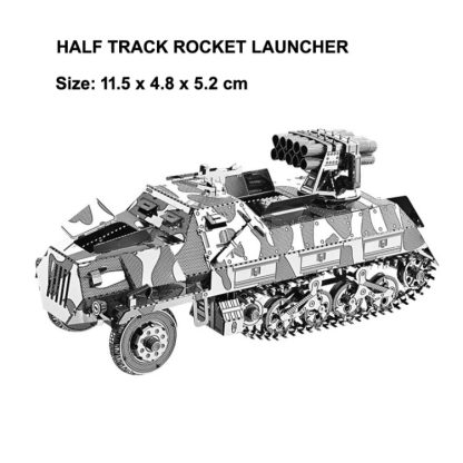 Rocket Launcher 3D Three-dimensional Metal Car Assembly Model DIY Puzzles Toy - Image 2