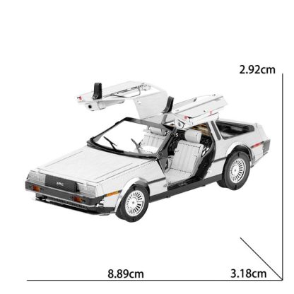 Time Machine 3D Three-dimensional Metal Car Assembly Model DIY Puzzles Toy - Image 2