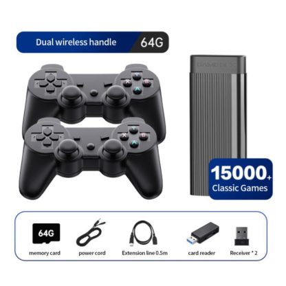 H9 Aluminum Alloy Household Double Battle Video Game Console, Style: 64G Wireless 15888 Game - Image 2