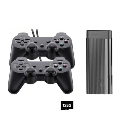 H9 Aluminum Alloy Household Double Battle Video Game Console, Style: 128G Cable 20000 Game