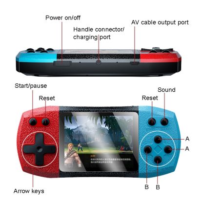 F1 3 Inch Horizontal Screen 620 In 1 Large Screen Pocket Console, Style: Single Player Black - Image 2