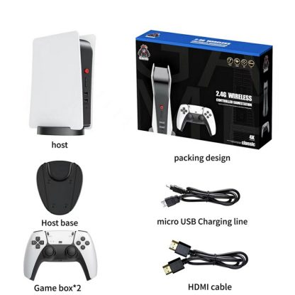 M5 2.4G 4K HD Game Console Video Gamebox With Double Rocker Gamepad,Spec: 128G 20000+ Games - Image 3