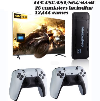 Ampown U9 Wireless 2.4G HD Arcade PSP Home TV Mini Game Console 128G 20000+ Games - Image 2