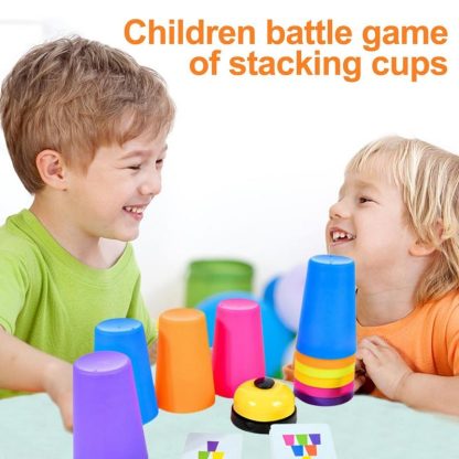 Mixed Colors Quick Stack Cups Speed Training Sports Stacking Cups With Card,Spec: Single Person - Image 2